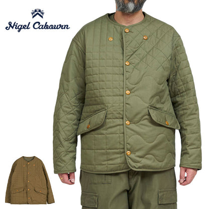 Nigel Cabourn ナイジェルケーボン リバーシブル ミリタリー キルティング ライナージャケット 80450030001 中綿ジャケット メンズ