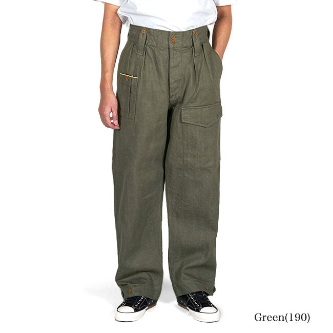 Nigel Cabourn ナイジェルケーボン ブリティッシュアーミー 2タック ルーズ デニムパンツ 80450050004 ワイド ジーンズ メンズ
