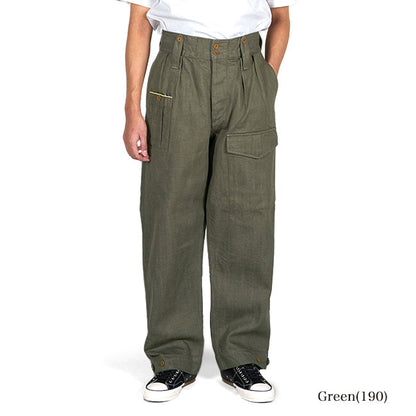 Nigel Cabourn ナイジェルケーボン ブリティッシュアーミー 2タック ルーズ デニムパンツ 80450050004 ワイド ジーンズ メンズ