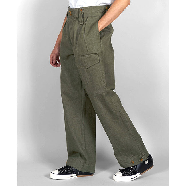Nigel Cabourn ナイジェルケーボン ブリティッシュアーミー 2タック ルーズ デニムパンツ 80450050004 ワイド ジーンズ メンズ