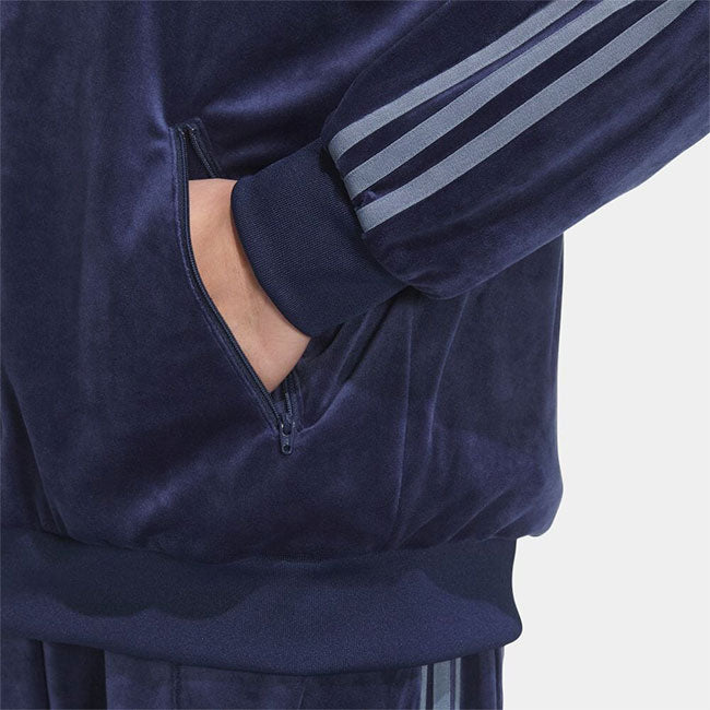 adidas アディダスオリジナルス ベッケンバウアー ベロア トラックトップジャージ JM2269 ネイビー メンズ レディース