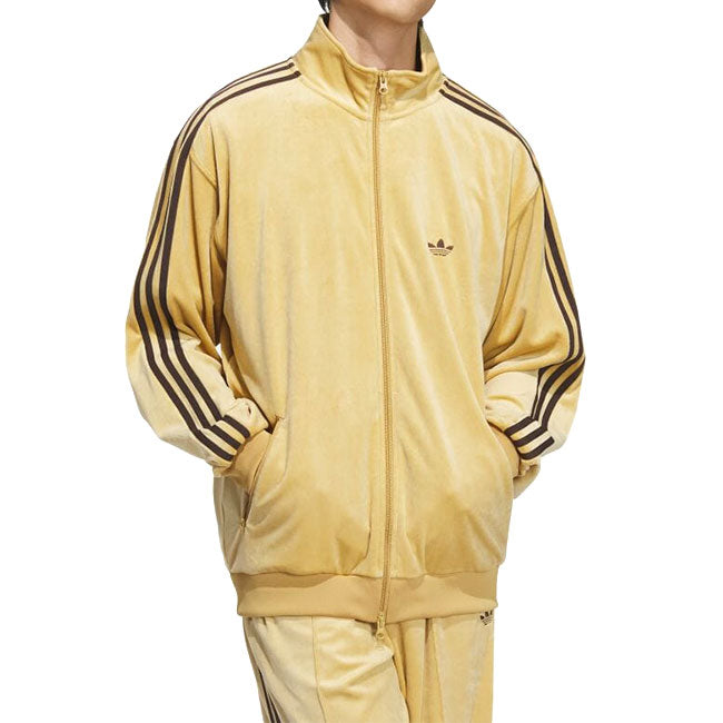 adidas アディダスオリジナルス ベッケンバウアー ベロア トラックトップジャージ JM2270 ベージュ メンズ レディース