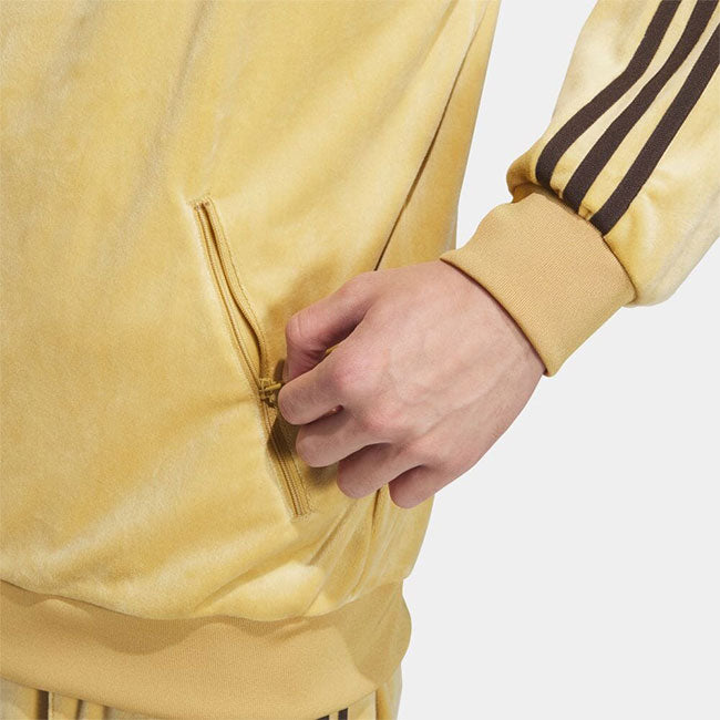 adidas アディダスオリジナルス ベッケンバウアー ベロア トラックトップジャージ JM2270 ベージュ メンズ レディース
