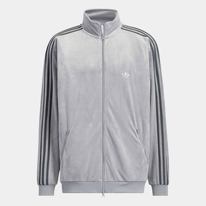adidas アディダスオリジナルス ベッケンバウアー ベロア トラックトップジャージ JM2271 シルバー メンズ レディース