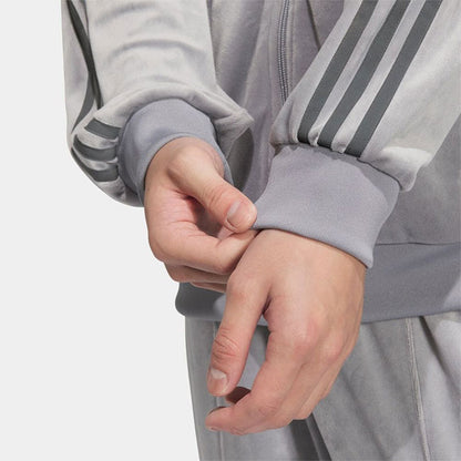 adidas アディダスオリジナルス ベッケンバウアー ベロア トラックトップジャージ JM2271 シルバー メンズ レディース