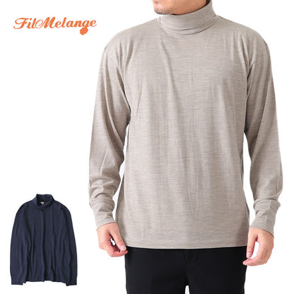 FilMelange フィルメランジェ NELSON ネルソン タートルネックニット ロンT 2021008 ウール 長袖Tシャツ メンズ