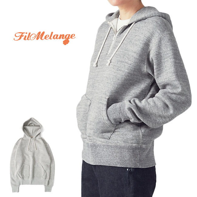 FilMelange フィルメランジェ PARKIN パーキン ハーフジップ スウェットパーカー 1002096 裏起毛 レディース