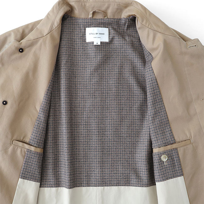 Still by Hand スティルバイハンド ステンカラーコート CO0293 撥水 ロングコート (メンズ)