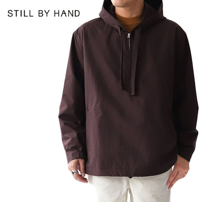 Still by Hand スティルバイハンド 撥水 プルオーバー ナイロンパーカー BL0693 フーディー (メンズ)