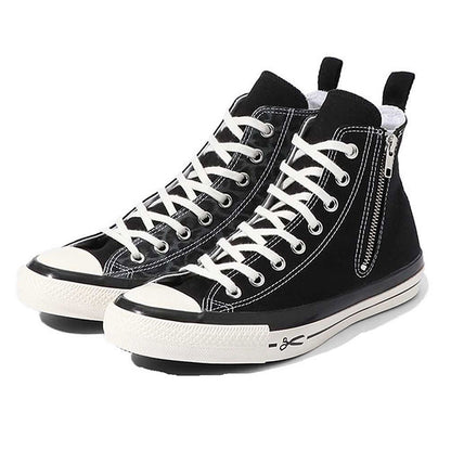 DENHAM × Converse デンハム コンバース コラボ ヒョウ柄 キャンバス サイドジップ オールスター レオパード ブラック 黒 (メンズ レディース)