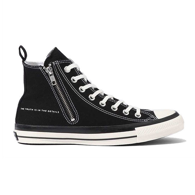 DENHAM × Converse デンハム コンバース コラボ ヒョウ柄 キャンバス サイドジップ オールスター レオパード ブラック 黒 (メンズ レディース)