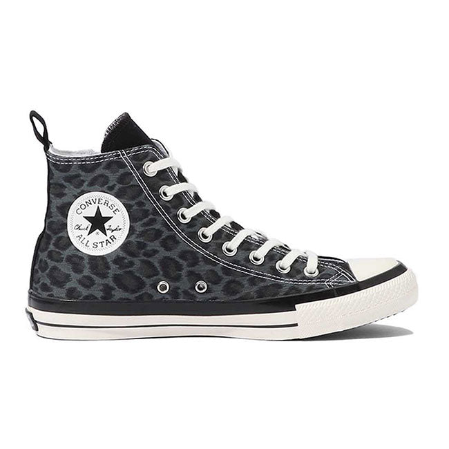 DENHAM × Converse デンハム コンバース コラボ ヒョウ柄 キャンバス サイドジップ オールスター レオパード ブラック 黒 (メンズ レディース)