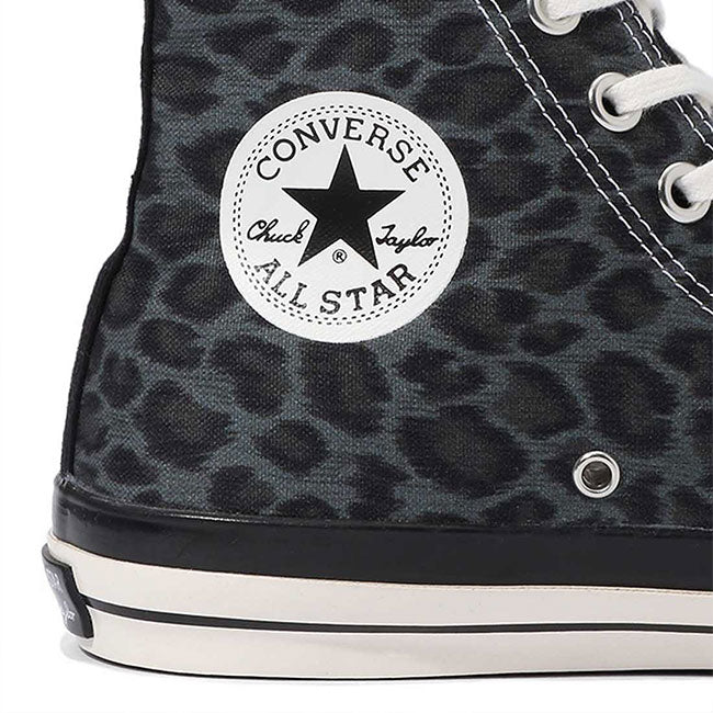 DENHAM × Converse デンハム コンバース コラボ ヒョウ柄 キャンバス サイドジップ オールスター レオパード ブラック 黒 (メンズ レディース)