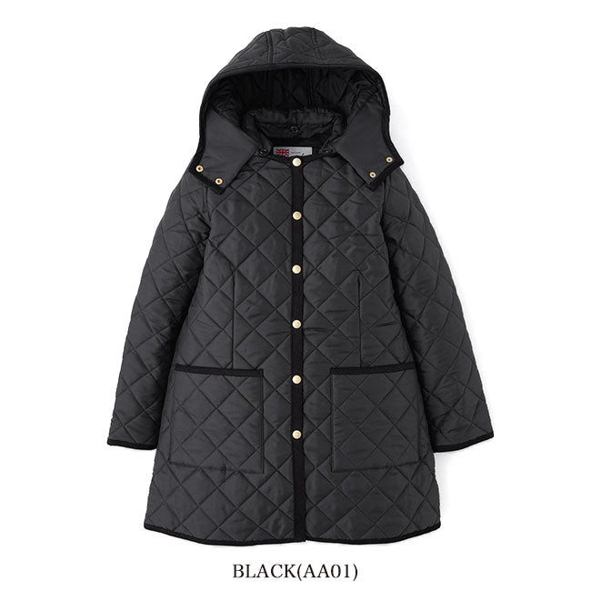 Traditional Weatherwear トラディショナルウェザーウェア ARKLEY HOOD アークリー フード付き ノーカラー キルティングジャケット L222APQCO0167AA レディース