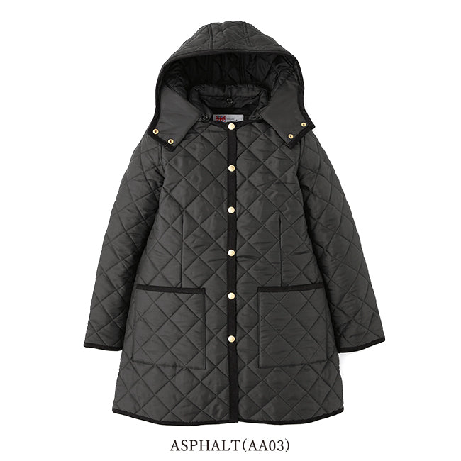 Traditional Weatherwear トラディショナルウェザーウェア ARKLEY HOOD アークリー フード付き ノーカラー キルティングジャケット L222APQCO0167AA レディース