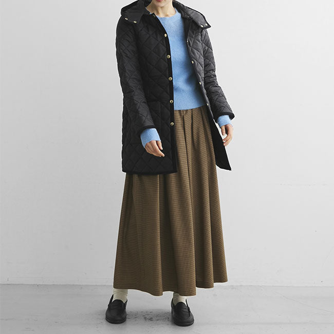 Traditional Weatherwear トラディショナルウェザーウェア ARKLEY HOOD アークリー フード付き ノーカラー キルティングジャケット L222APQCO0167AA レディース