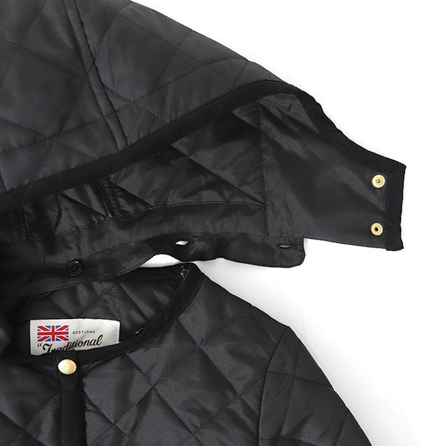 Traditional Weatherwear トラディショナルウェザーウェア ARKLEY HOOD アークリー フード付き ノーカラー キルティングジャケット L222APQCO0167AA レディース
