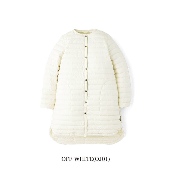 Traditional Weatherwear トラディショナルウェザーウェア ARKLEY LONG DOWN アークリー ノーカラー ロング ダウン キルティングコート A222CIDCO0169OJ レディース