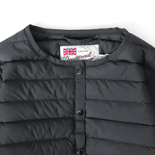 Traditional Weatherwear トラディショナルウェザーウェア ARKLEY LONG DOWN アークリー ノーカラー ロング ダウン キルティングコート A222CIDCO0169OJ レディース