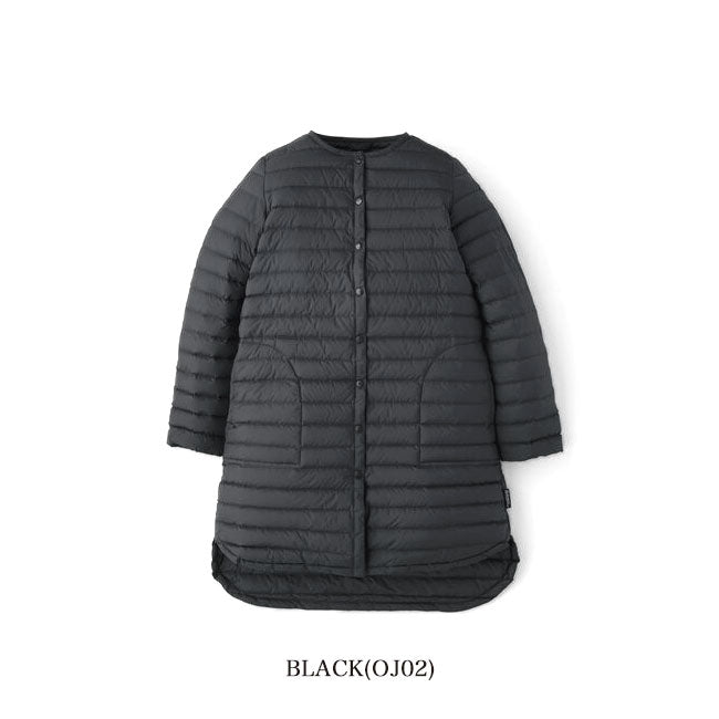 Traditional Weatherwear トラディショナルウェザーウェア ARKLEY LONG DOWN アークリー ノーカラー ロング ダウン キルティングコート A222CIDCO0169OJ レディース