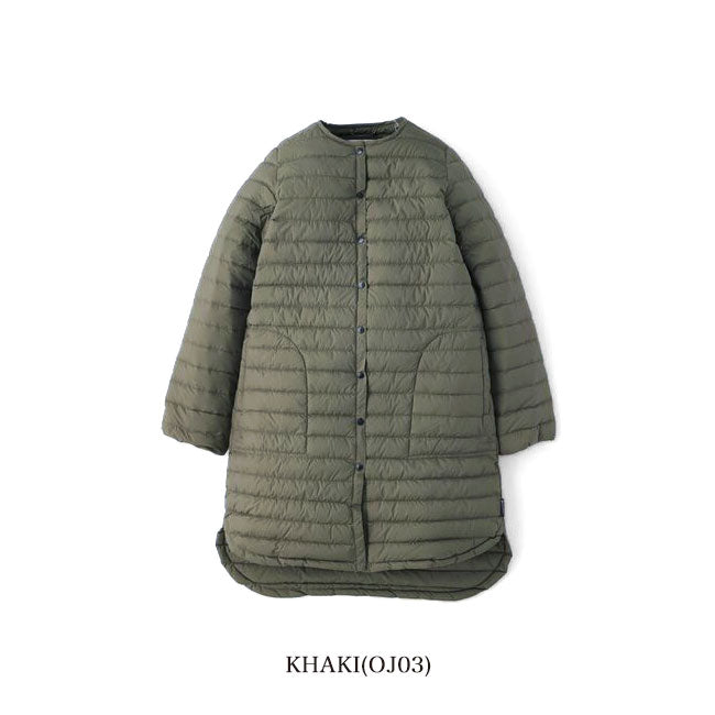 Traditional Weatherwear トラディショナルウェザーウェア ARKLEY LONG DOWN アークリー ノーカラー ロング ダウン キルティングコート A222CIDCO0169OJ レディース
