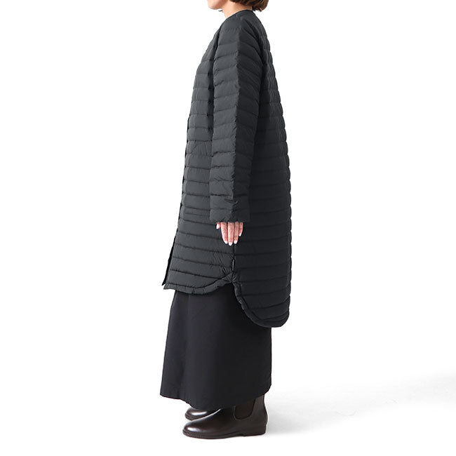 Traditional Weatherwear トラディショナルウェザーウェア ARKLEY LONG DOWN アークリー ノーカラー ロング ダウン キルティングコート A222CIDCO0169OJ レディース