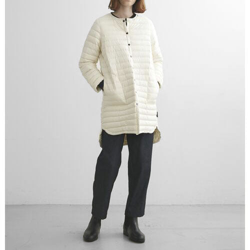Traditional Weatherwear トラディショナルウェザーウェア ARKLEY LONG DOWN アークリー ノーカラー ロング ダウン キルティングコート A222CIDCO0169OJ レディース
