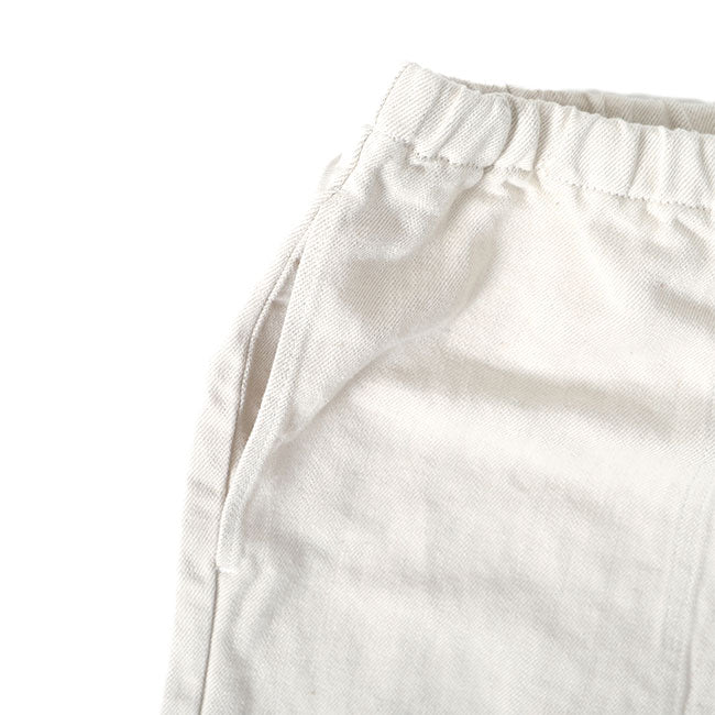 DANTON ダントン コットンリネン イージーパンツ JD-2540 KWL ワイドパンツ レディース
