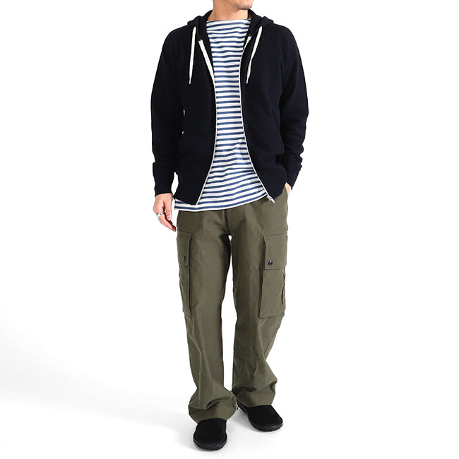 Filmelange フィルメランジェ CLYDE クライド リネン混 裏毛 ジップパーカー スウェットパーカー (メンズ)