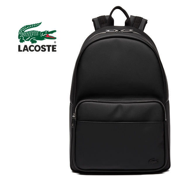 LACOSTE ラコステ フェイクレザー デイパック NH2583H バックパック リュック 黒