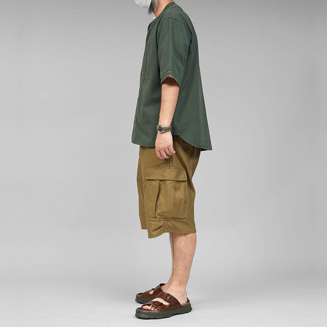 Nigel Cabourn ナイジェルケーボン 50s ヴィンテージ スタンドカラー ベースボールシャツ 80440011003 半袖シャツ メンズ