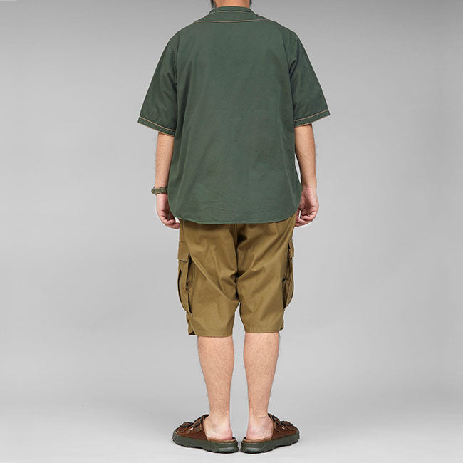 Nigel Cabourn ナイジェルケーボン 50s ヴィンテージ スタンドカラー ベースボールシャツ 80440011003 半袖シャツ メンズ