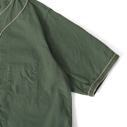 Nigel Cabourn ナイジェルケーボン 50s ヴィンテージ スタンドカラー ベースボールシャツ 80440011003 半袖シャツ メンズ