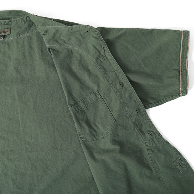Nigel Cabourn ナイジェルケーボン 50s ヴィンテージ スタンドカラー ベースボールシャツ 80440011003 半袖シャツ メンズ
