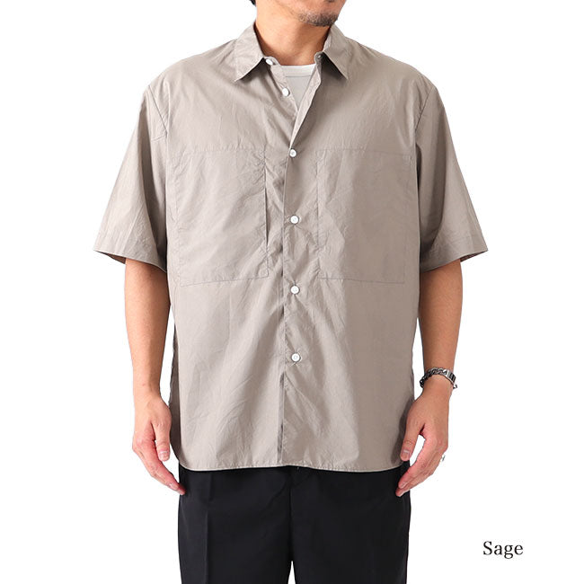 Still By Hand スティルバイハンド ダブルポケット レギュラーカラー シャツSH02202 半袖シャツ (メンズ)