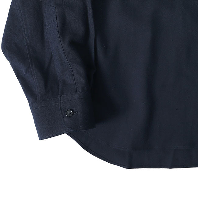 Still by hand スティルバイハンド コットンウール バンドカラーシャツ SH01214 長袖シャツ メンズ