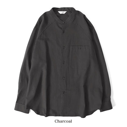 Still by hand スティルバイハンド コットンウール バンドカラーシャツ SH01214 長袖シャツ メンズ