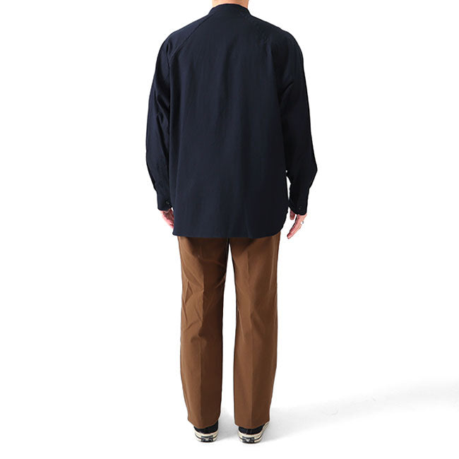 Still by hand スティルバイハンド コットンウール バンドカラーシャツ SH01214 長袖シャツ メンズ