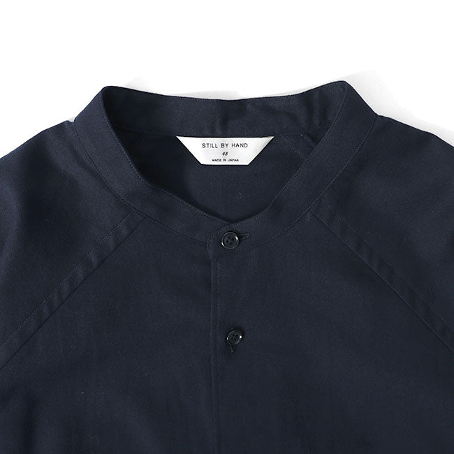 Still by hand スティルバイハンド コットンウール バンドカラーシャツ SH01214 長袖シャツ メンズ