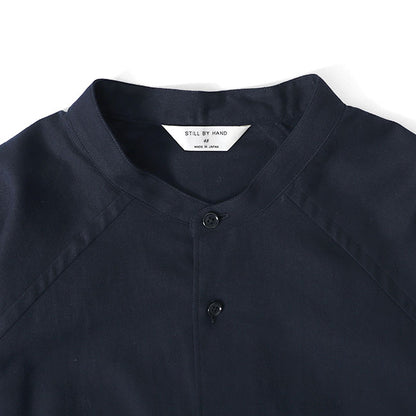 Still by hand スティルバイハンド コットンウール バンドカラーシャツ SH01214 長袖シャツ メンズ