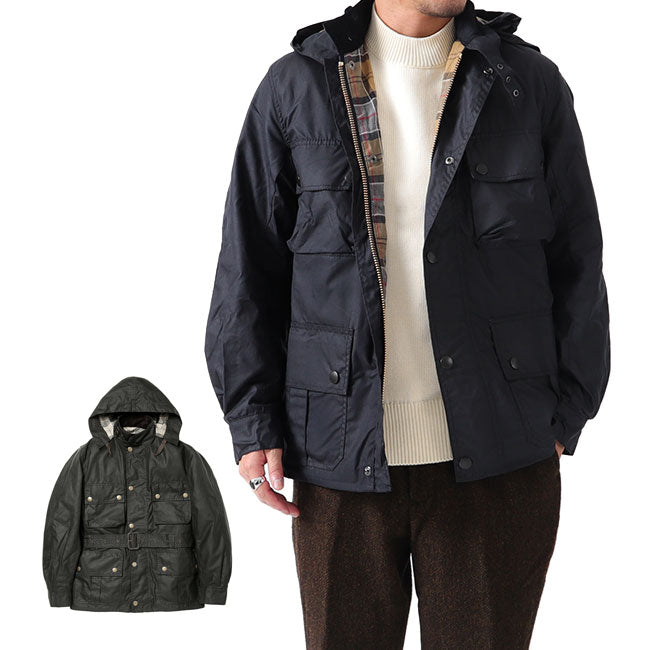 Barbour バブアー ウルスラ ジャケット ワックスド コットン MWX1356 フード付き オイルドジャケット (メンズ)