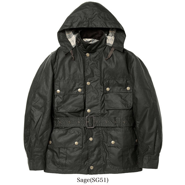 Barbour バブアー ウルスラ ジャケット ワックスド コットン MWX1356 フード付き オイルドジャケット (メンズ)
