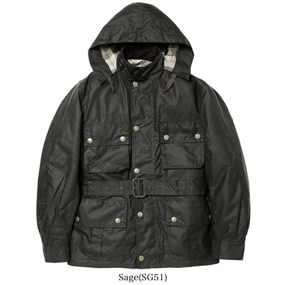 Barbour バブアー ウルスラ ジャケット ワックスド コットン MWX1356 フード付き オイルドジャケット (メンズ)