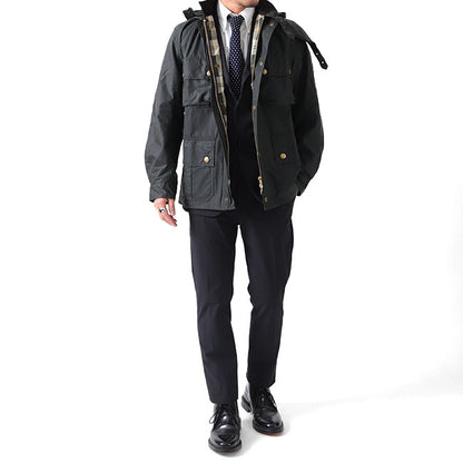 Barbour バブアー ウルスラ ジャケット ワックスド コットン MWX1356 フード付き オイルドジャケット (メンズ)