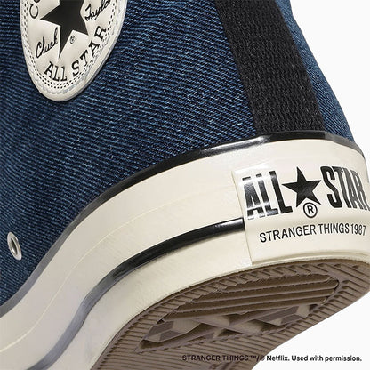 Converse × STRANGER THINGS 5 コンバース ストレンジャー・シングス デニム オールスター エイジド 87 31317330 コラボ ハイカット スニーカー シューズ メンズ レディース