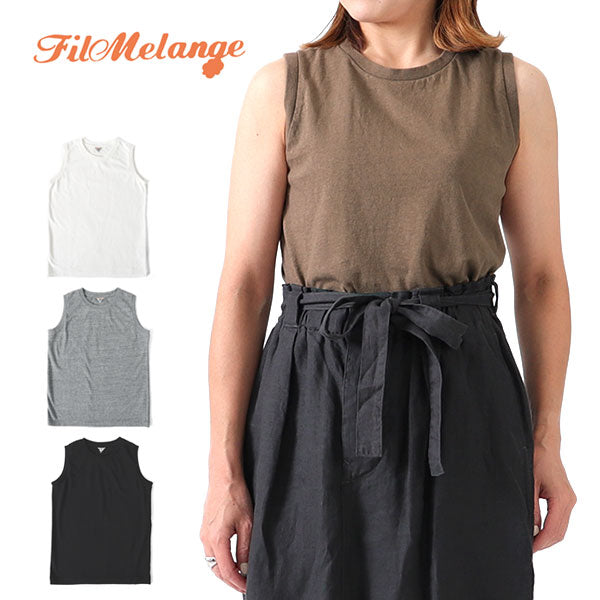 Filmelange フィルメランジェ ELENI エレニ ノースリーブTシャツ カットソー タンクトップ 日本製 (レディース)