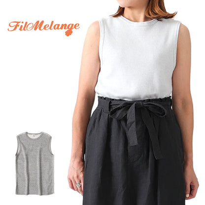 Filmelange フィルメランジェ DARIN ダリン ノースリーブTシャツ サーマル カットソー タンクトップ 日本製 (レディース)