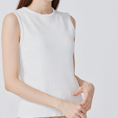 Filmelange フィルメランジェ DARIN ダリン ノースリーブTシャツ サーマル カットソー タンクトップ 日本製 (レディース)