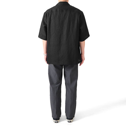 STILL BY HAND スティルバイハンド オープンカラー リネンシャツ SH05222 開襟シャツ 半袖シャツ メンズ