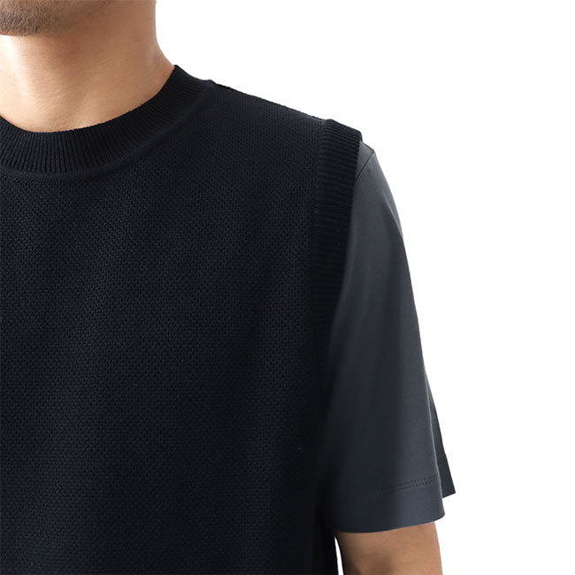 Still by Hand スティルバイハンド 綿麻 ニットベスト KN0492 リネン (メンズ)